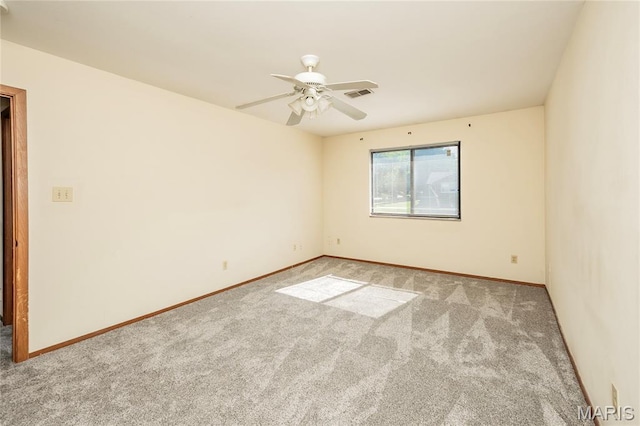 1756 Pineberry Ct, Creve Coeur Township, MO 63146 - carpeted empty room featuring baseboards and ceiling fan