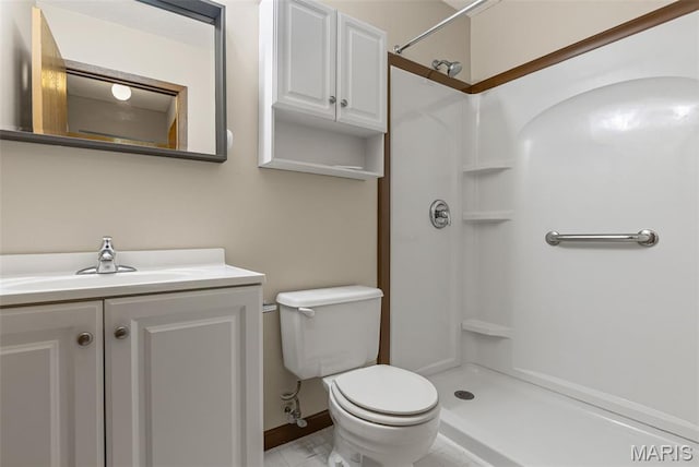 1520 Royal Oak Ct, Ofallon, IL 62269 - full bathroom featuring a shower and vanity
