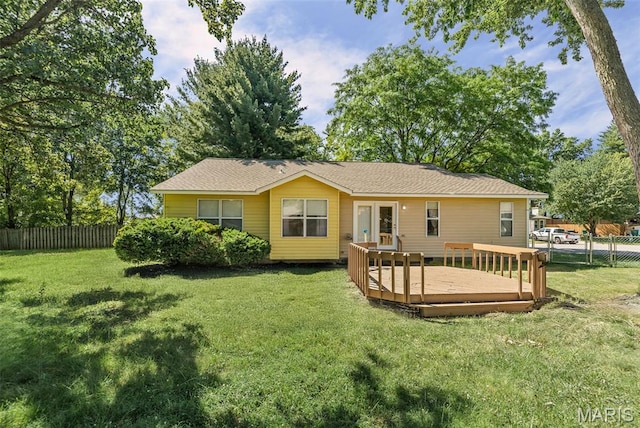 1520 Royal Oak Ct, Ofallon, IL 62269 - back of house featuring a deck