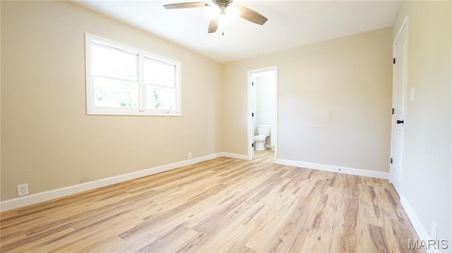 850 Cambridge Dr, Sikeston, MO 63801 - spare room with ceiling fan and light wood-style flooring