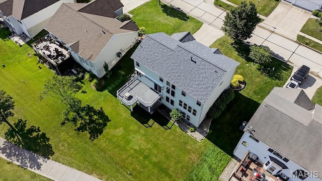 612 Thornridge Dr, Ofallon, MO 63368 - aerial perspective of suburban area