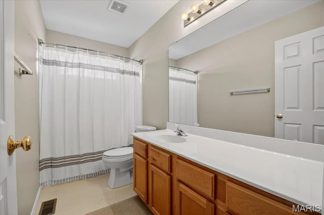 612 Thornridge Dr, Ofallon, MO 63368 - bathroom with vanity, tile patterned floors, and a shower with curtain
