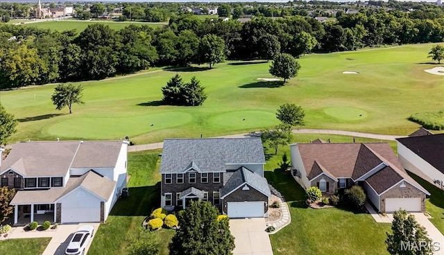 612 Thornridge Dr, Ofallon, MO 63368 - aerial view of a golf course and a tree filled landscape