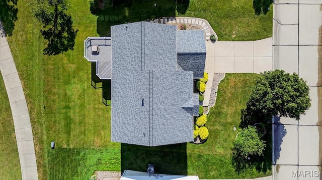 612 Thornridge Dr, Ofallon, MO 63368 - view from above of property