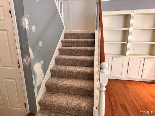 114 Cloverleaf Meadows Ct, Ofallon, MO 63366 - stairs with wood finished floors
