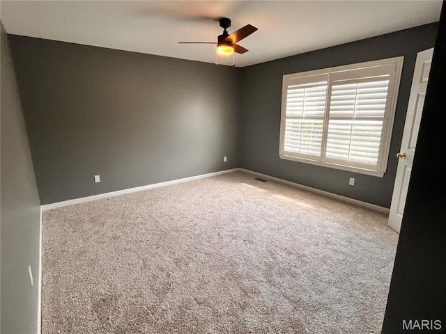 114 Cloverleaf Meadows Ct, Ofallon, MO 63366 - empty room with carpet and ceiling fan