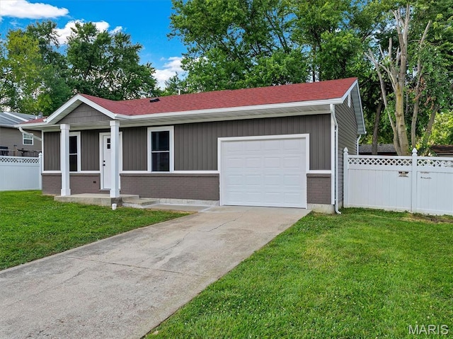 1505 Cypress Dr, Pacific, MO 63069 - ranch-style house with brick siding, concrete driveway, and an attached garage