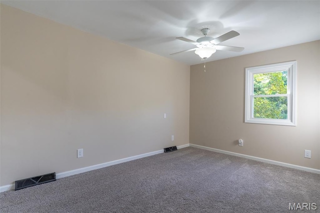 525 Oak Hill Dr, Lake St Louis, MO 63367 - carpeted empty room featuring ceiling fan and baseboards