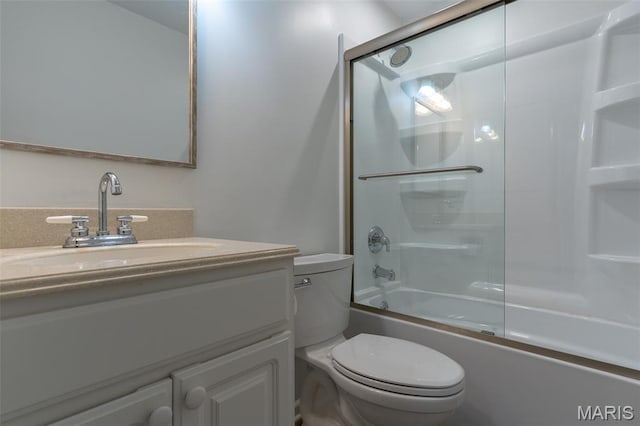 525 Oak Hill Dr, Lake St Louis, MO 63367 - bathroom with vanity and shower / bath combination with glass door