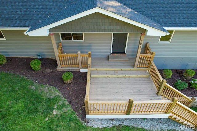 525 Oak Hill Dr, Lake St Louis, MO 63367 - wooden deck with stairway
