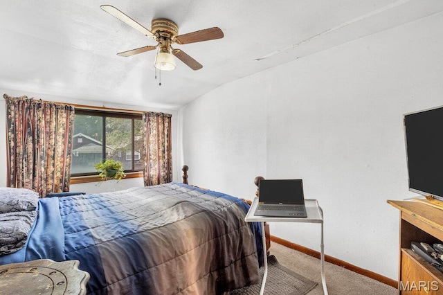 5447 Claxton Ave, Saint Louis, MO 63120 - carpeted bedroom featuring baseboards and ceiling fan