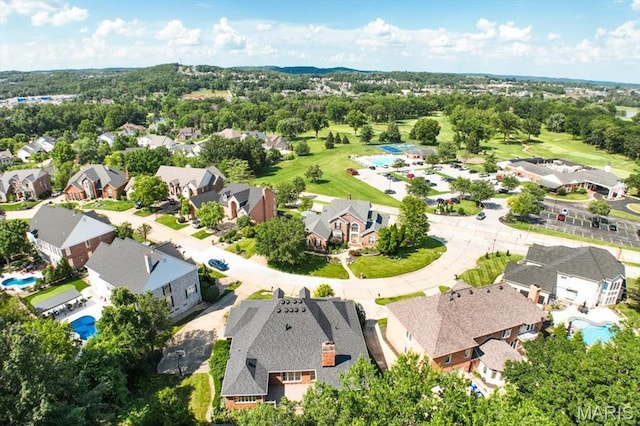 512 Overlook Terrace Ct, Eureka, MO 63025 - aerial perspective of suburban area with a pool