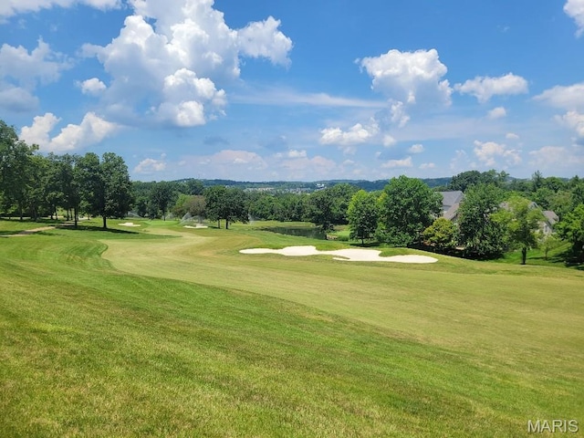512 Overlook Terrace Ct, Eureka, MO 63025 - view of home's community featuring golf course view, a lawn, and view of scattered trees