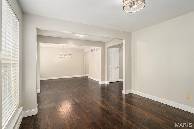 1016 Scenic Oaks Ct, Imperial, MO 63052 - unfurnished room with dark wood-style floors and baseboards