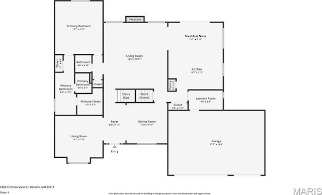 2260 Crimson View Dr, Wildwood, MO 63011 - view of room layout