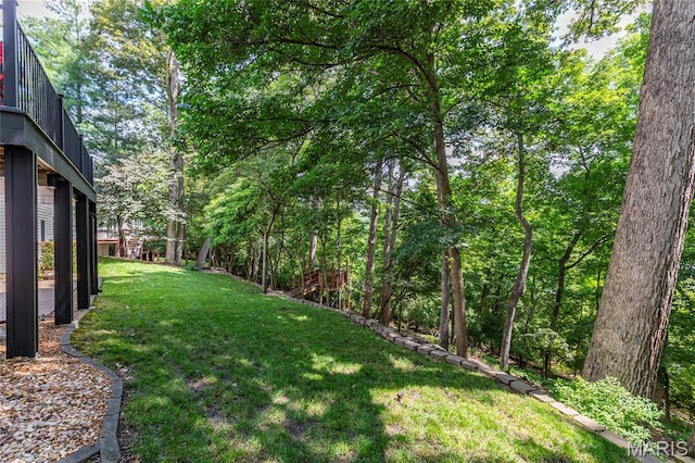 2260 Crimson View Dr, Wildwood, MO 63011 - view of green lawn featuring a balcony