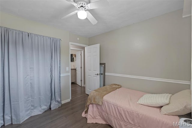 1117 Nelda Dr, Imperial, MO 63052 - bedroom featuring wood finished floors and a ceiling fan