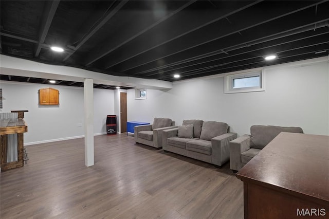 1117 Nelda Dr, Imperial, MO 63052 - living area featuring wood finished floors