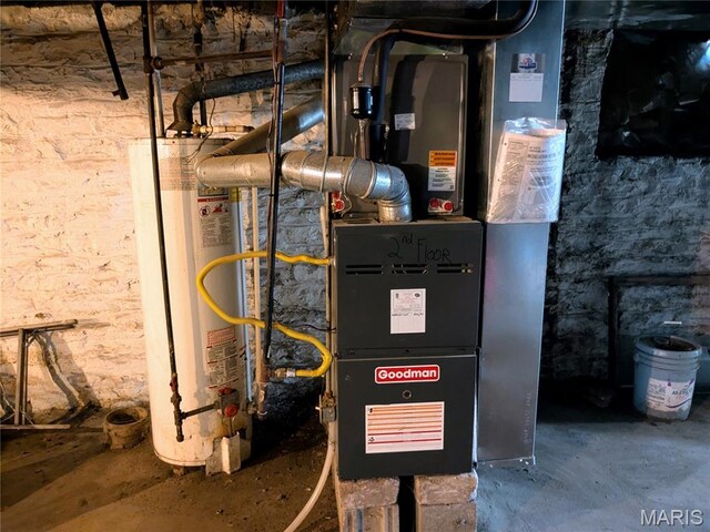 3744 Michigan Ave, Saint Louis, MO 63118 - utilities featuring gas water heater and heating unit