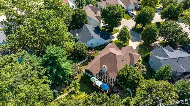 1168 Oak Knoll Manor Ct, Saint Louis, MO 63119 - aerial perspective of suburban area