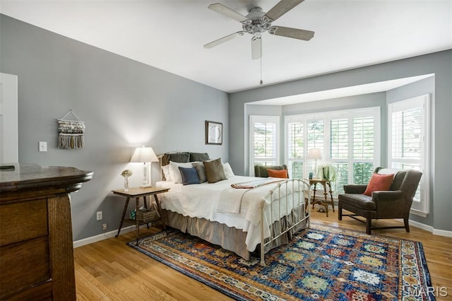1168 Oak Knoll Manor Ct, Saint Louis, MO 63119 - bedroom featuring light wood-style floors and ceiling fan