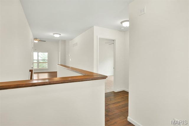 2904 Sierra View Ct, Imperial, MO 63052 - corridor featuring dark wood-style floors and baseboards