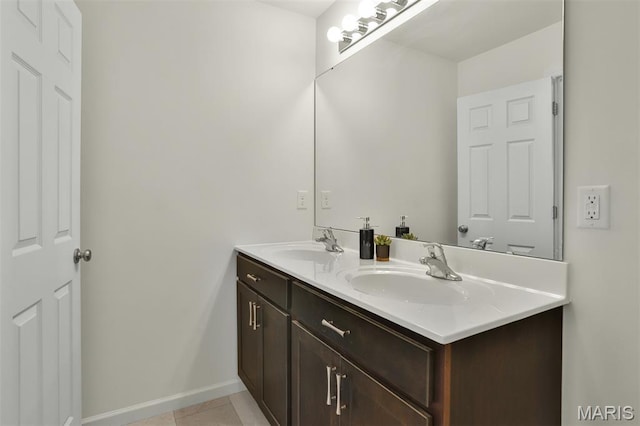 2904 Sierra View Ct, Imperial, MO 63052 - full bathroom featuring double vanity and tile patterned floors