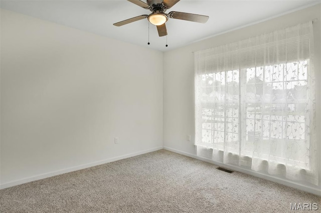 2904 Sierra View Ct, Imperial, MO 63052 - carpeted spare room with baseboards and a ceiling fan