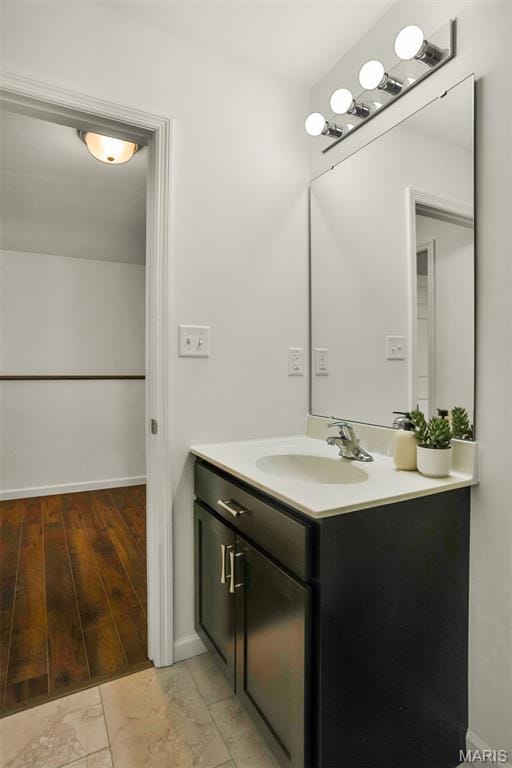 2904 Sierra View Ct, Imperial, MO 63052 - bathroom featuring vanity and baseboards