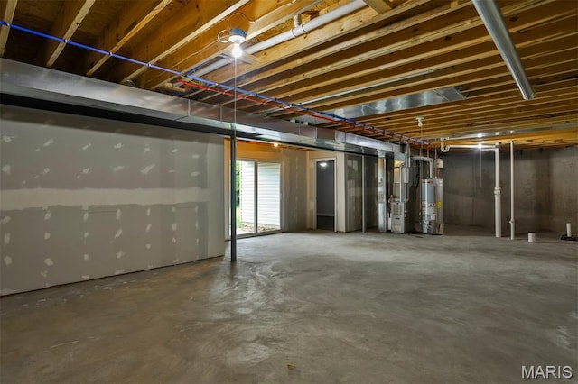2904 Sierra View Ct, Imperial, MO 63052 - basement featuring gas water heater