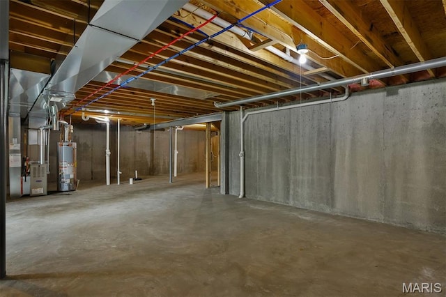 2904 Sierra View Ct, Imperial, MO 63052 - unfinished below grade area with gas water heater and heating unit