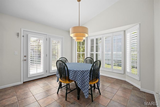 1211 Conrad Ln, Ofallon, IL 62269 - dining room with healthy amount of natural light and vaulted ceiling