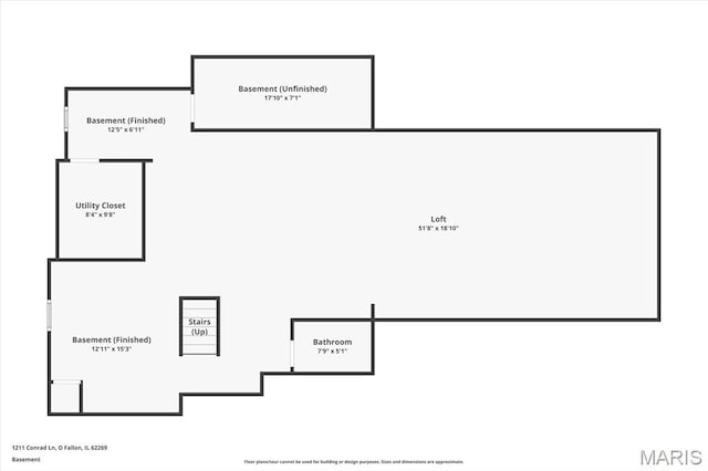 1211 Conrad Ln, Ofallon, IL 62269 - view of home floor plan