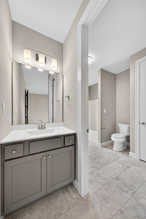 212 Terradel Trl, Foristell, MO 63348 - full bathroom featuring marble finish flooring and vanity