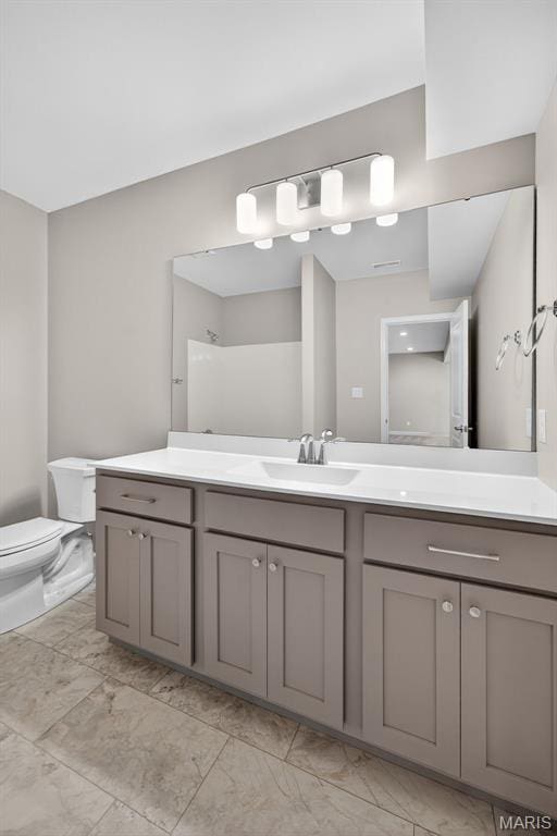 212 Terradel Trl, Foristell, MO 63348 - bathroom with vanity and marble finish flooring