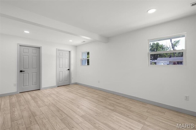 715 Westchester Ct, Kirkwood, MO 63122 - spare room with recessed lighting and light wood-type flooring