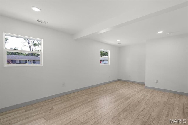 715 Westchester Ct, Kirkwood, MO 63122 - spare room with light wood-type flooring and recessed lighting