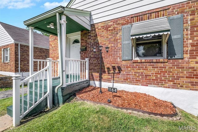 1164 Ursula Ave, University City, MO 63130 - view of exterior entry featuring brick siding