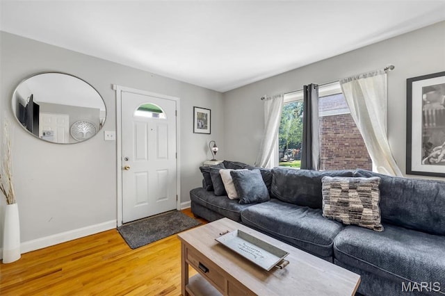 1164 Ursula Ave, University City, MO 63130 - living room with light wood-style floors and baseboards