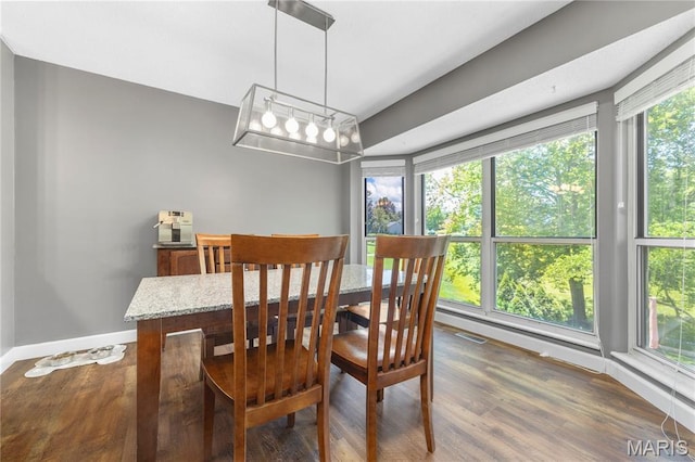 391 Carriage Trail Ct, Ofallon, MO 63368 - dining room with dark wood-type flooring