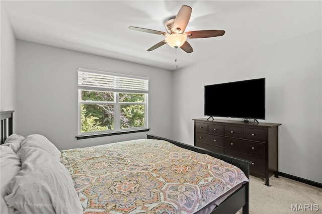111 Rivers Edge Dr, Moscow Mills, MO 63362 - bedroom with light carpet and a ceiling fan