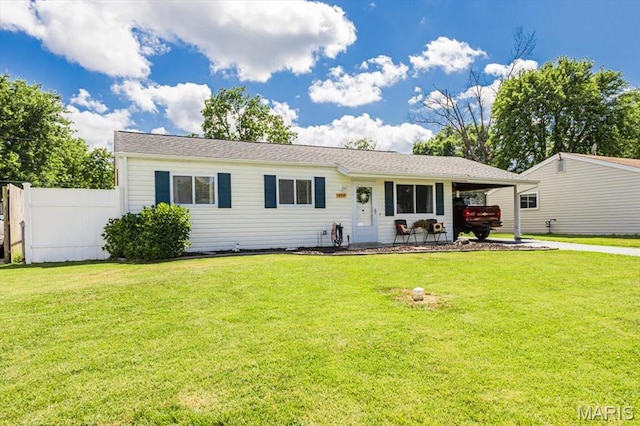 314 Weber Dr, Eureka, MO 63025 - ranch-style home with an attached carport
