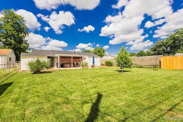314 Weber Dr, Eureka, MO 63025 - fenced backyard featuring a patio