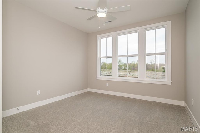 8915 E Gateway Hts Unit 94-803, Richmond Heights, MO 63144 - spare room with ceiling fan and carpet