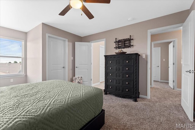 2385 Chemin Ave, Saint Charles, MO 63301 - bedroom with carpet floors and ceiling fan