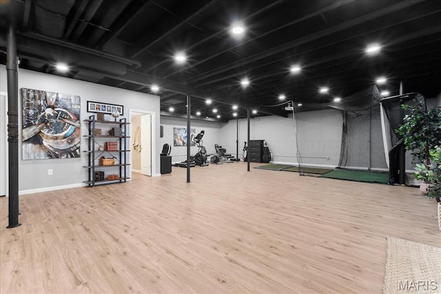 2385 Chemin Ave, Saint Charles, MO 63301 - exercise area featuring wood finished floors