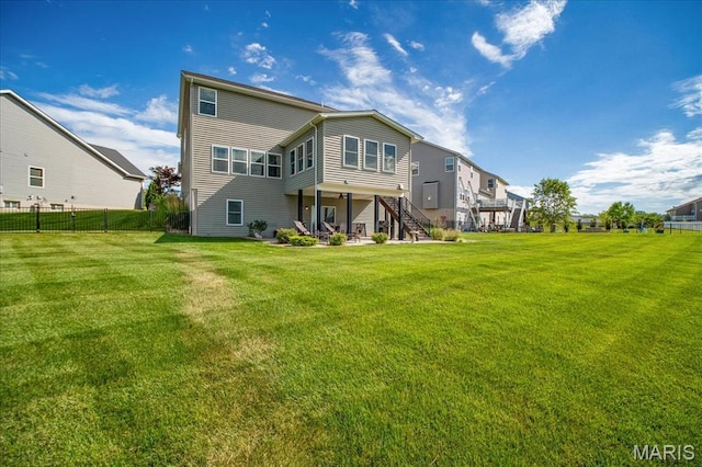 2385 Chemin Ave, Saint Charles, MO 63301 - rear view of house with stairway