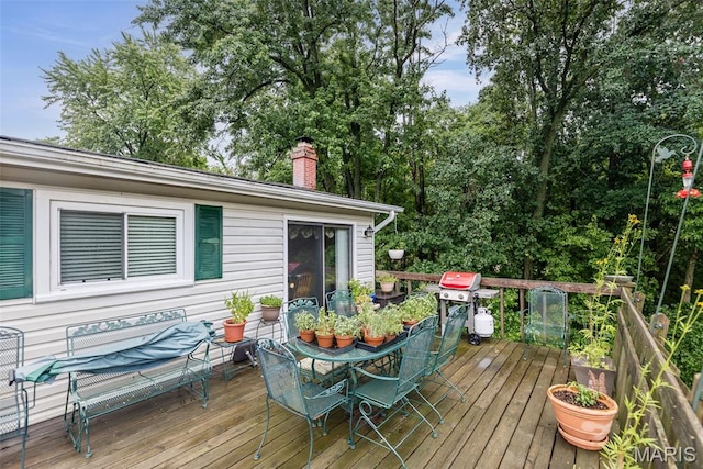 3200 Ridgeway Ave, Godfrey, IL 62035 - deck with outdoor dining space and grilling area