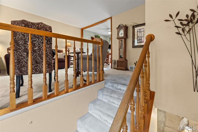 3200 Ridgeway Ave, Godfrey, IL 62035 - stairs with carpet floors and arched walkways