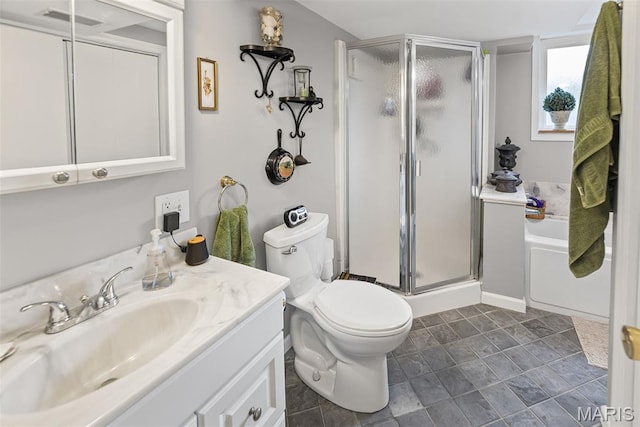 3200 Ridgeway Ave, Godfrey, IL 62035 - bathroom featuring a stall shower and vanity